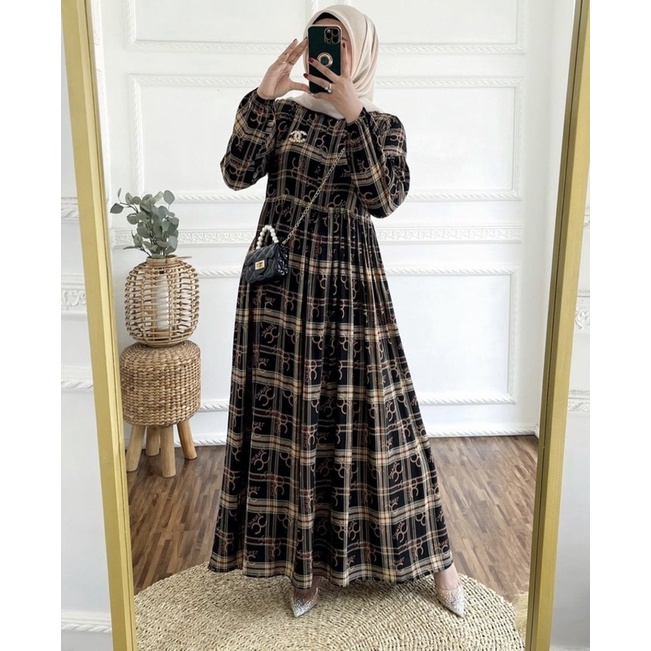 CLARABEL DRESS RAYON GAMIS MOTIF Original YUKI