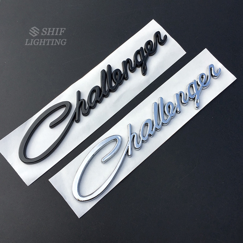 1 x Metal Challenger Letter Car Auto Rear Side Fender Emblem Sticker Decal DODGE CHALLENGER