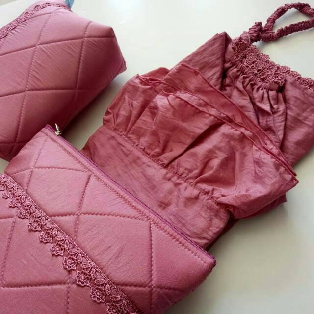 Mukena Parasut Super / Mukena parasut jumbo / Mukena traveling / Mukena travel jumbo / Mukena kantor