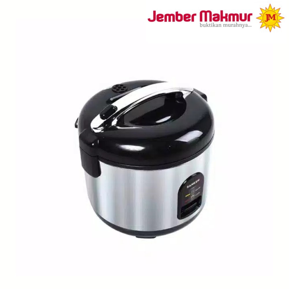 Sanken Rice Cooker 1.2 Liter SJ-150 Hitam Magic Com warna hitam stainless