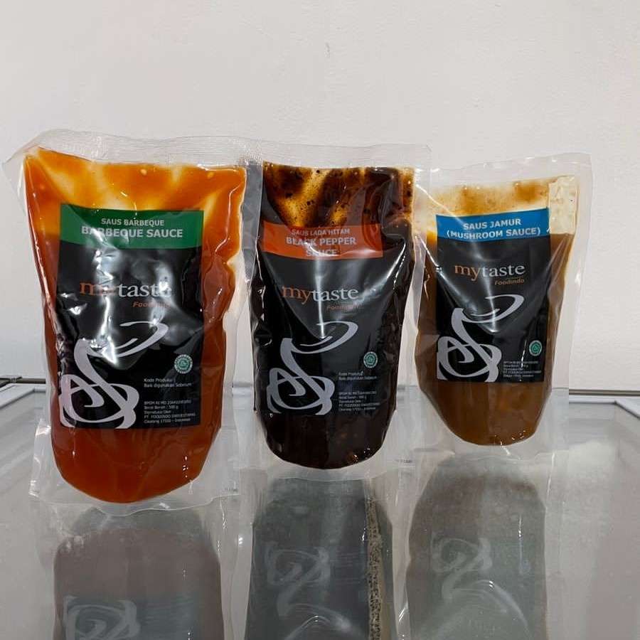 MYTASTE SAUS 500GR RASA BARBEQUE BLACKPEPPER JAMUR