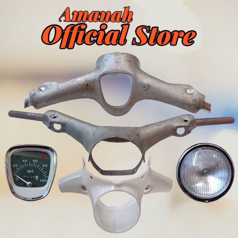 Batok kepala atas bawah c70 set lampu depan dan speedometer c70 import
