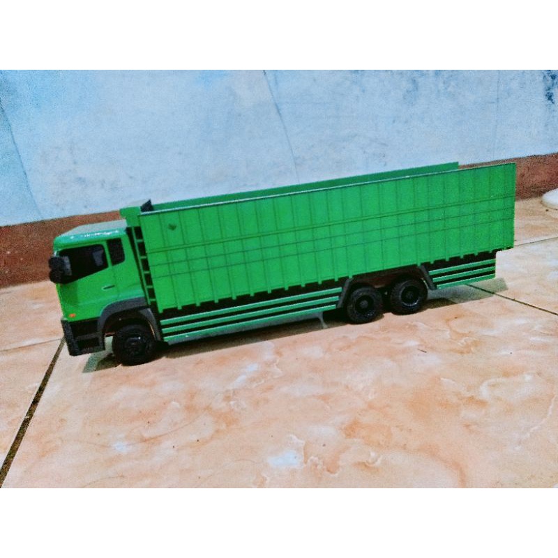 Miniatur truk truck kayu asli model TRONTON full bak