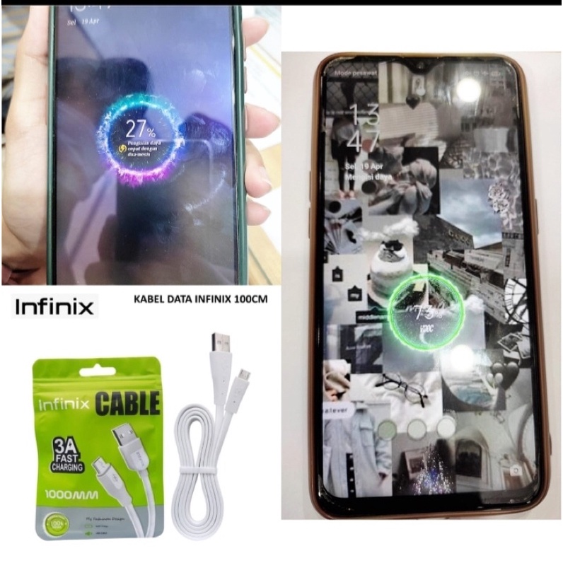 Kabel Data Infinix 3A Fast Charging v8/Micro. Type -C