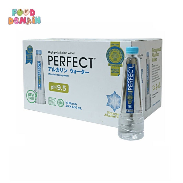 

Perfect Natural Alkaline Water pH9.5 - 500ml - 1 Dus / 24 Botol