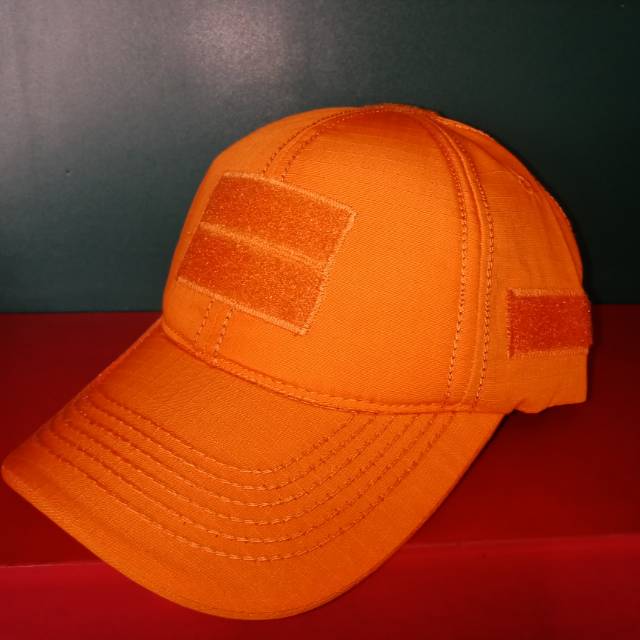 Topi Tactical Perekat Orange/Pemadam/SAR/Rescue