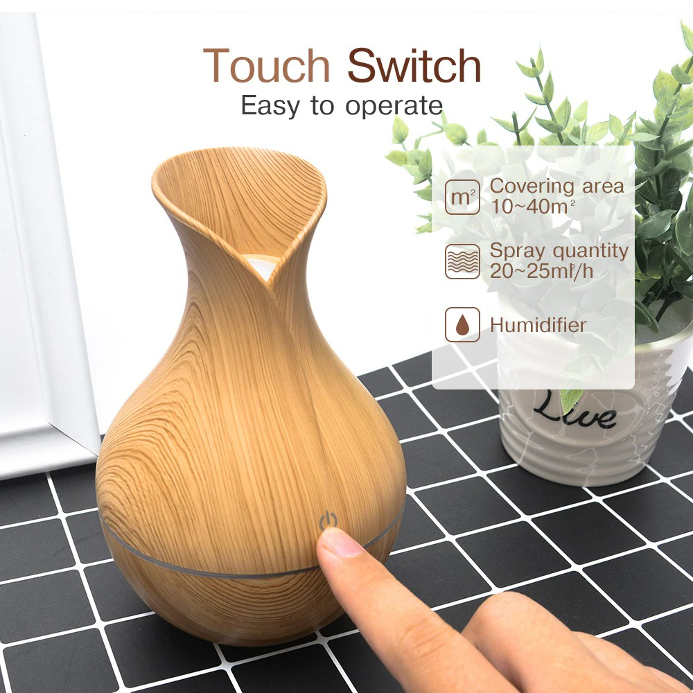 HOME CREATIVE 100% Original Humidifier Diffuser Warna RGB Purefier Pelembab Udara Humidifier Ruangan Filter Ruangan Pengharum Ruangan Diffuser Bonus 12 Botol Esensial Oil Pure 100% Termurah