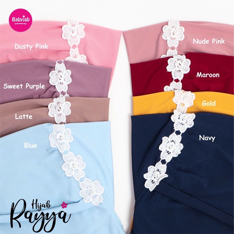 Babyjab Rayya Jilbab Anak Lucu - Baby Jab Hijab Bergo Bayi Perempuan 0 1 2 3 4 5 6 7 Tahun