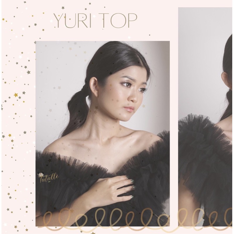 YURI RUFFLE TULLE TOP / RUFFLE TILE / RUFFLE MAKEUP / RUFFLE MUA