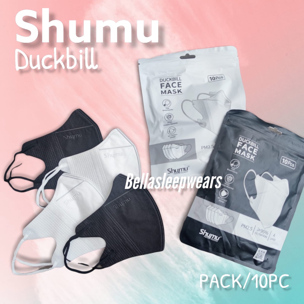 DUCKBILL SHUMU PREMIUM PACK /10 - MASKER DUCKBILL SHUMU ORIGINAL PREMIUM FACE MASK WARNA BEST SELLER