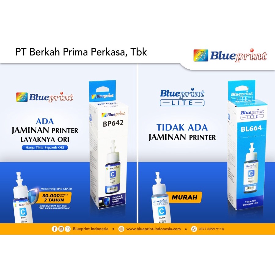 Blueprint Lite for Epson 003 72ml Tinta Epson L1110 L3110 L3150 L5190