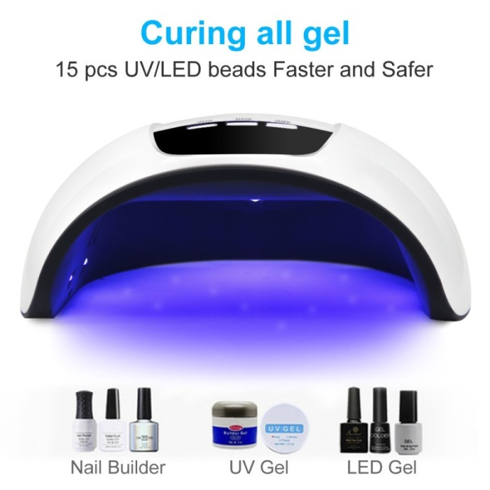 QUALITY NAIL DRYER Lampu UV LED Sinar Alat Pengering Kutek Kuku Gel Portable