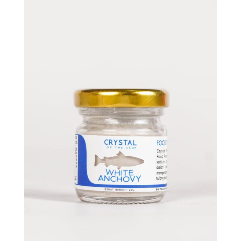 Crystal Of the Sea White Anchovy Brown Anchovy Shrimp Powder 20gr Bubuk Udang Teri Kaldu MPASI Bayi