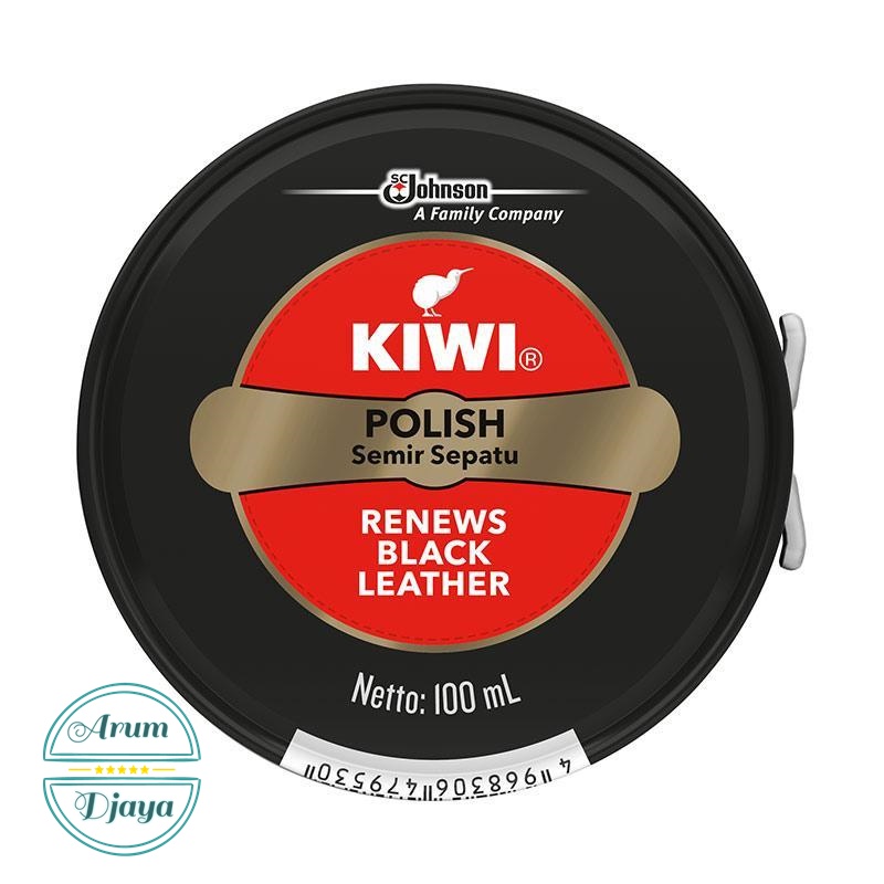 Kiwi Semir Sepatu Hitam Shoe Polish Hitam Kulit Klasik Sepatu Black 100mL x6