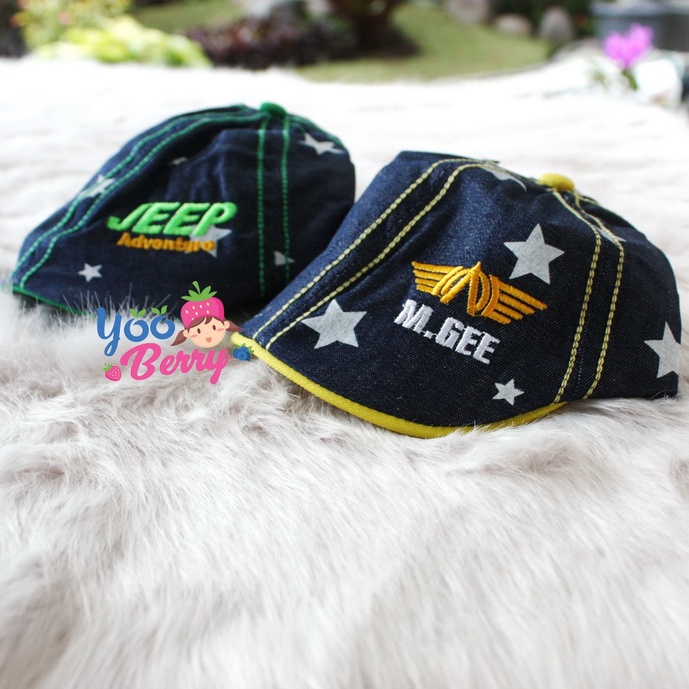 YooBerry Topi Bayi Painter Denim Keren Berry Mart