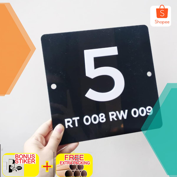 

Nomor Rumah Acrylic Timbul 20cm | Nomor Rumah Acrylic Keren
