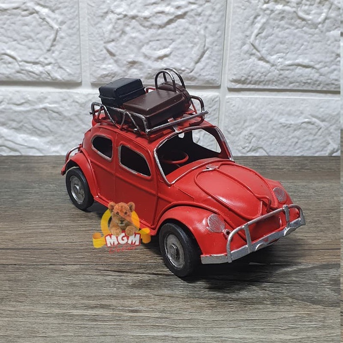 HANDMADE Pajangan Miniatur mobil VW mobil Klasik metal mobil 15CM