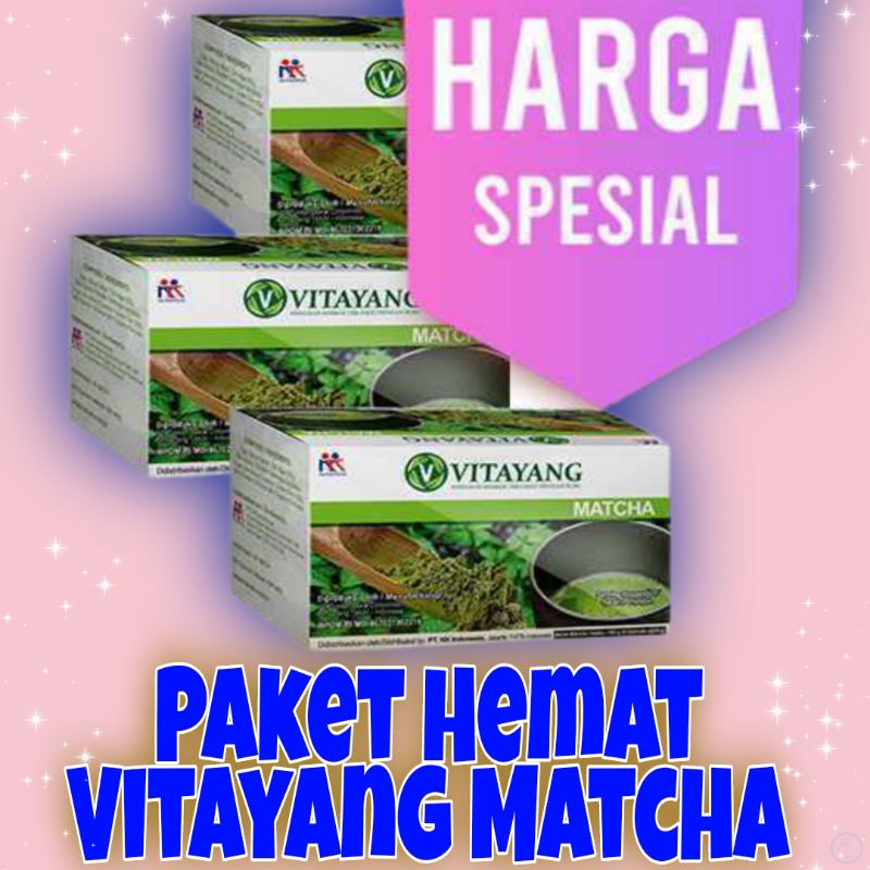 

Teh Hijau Vitayang Matcha 3×10 sachet ber-Klorofil teh diet alami