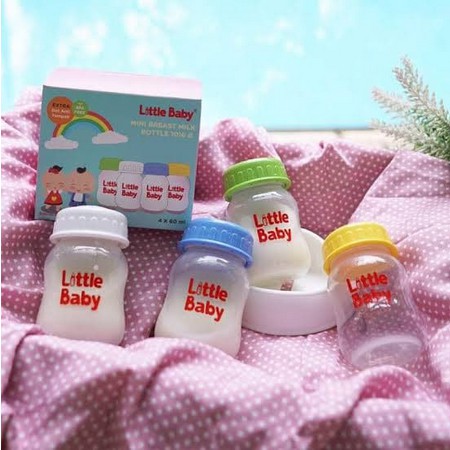 Little Baby Botol Asi 6ml Isi 4 Botol 1016b / Penyimpanan Susu Bayi Storage / Baby Newborn