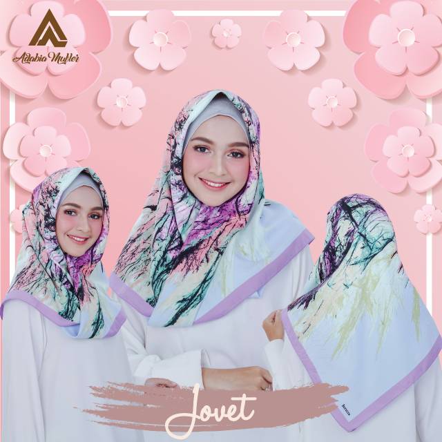 Hijab segi empat jovet 8 by adabia mufler