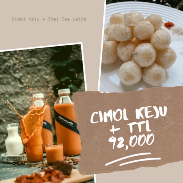 Paket Cimol + Thai Tea