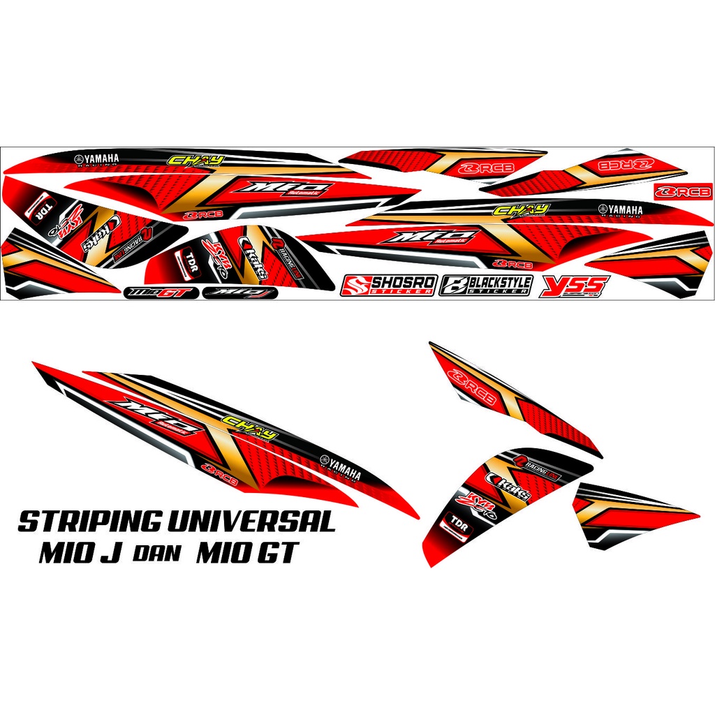VARIASI STIKER COD / VARIASI YAMAHA MIO GT/MIO J STRIPING/STICKER VARIASI CUSTOM BUAT MOTOR MIO J/MI