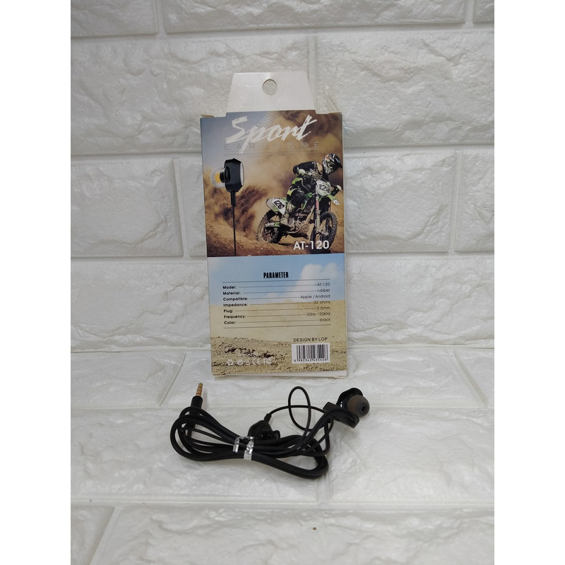 HF HANDSFREE HEADPHONE HEADSET EARPHONE AT-120