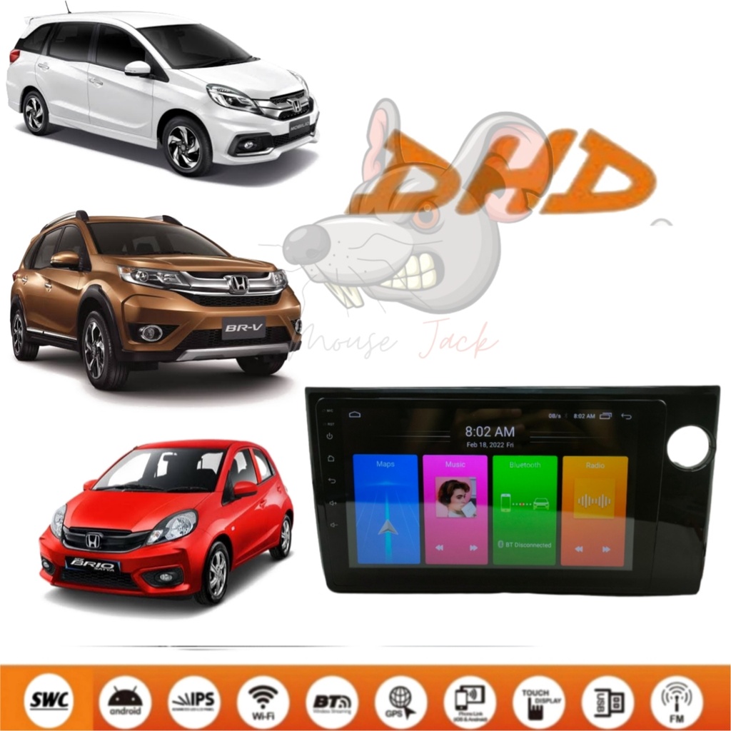 Head Unit Android DHD Brio Brv Mobilio 2016 up 9 inch Plug & Play
