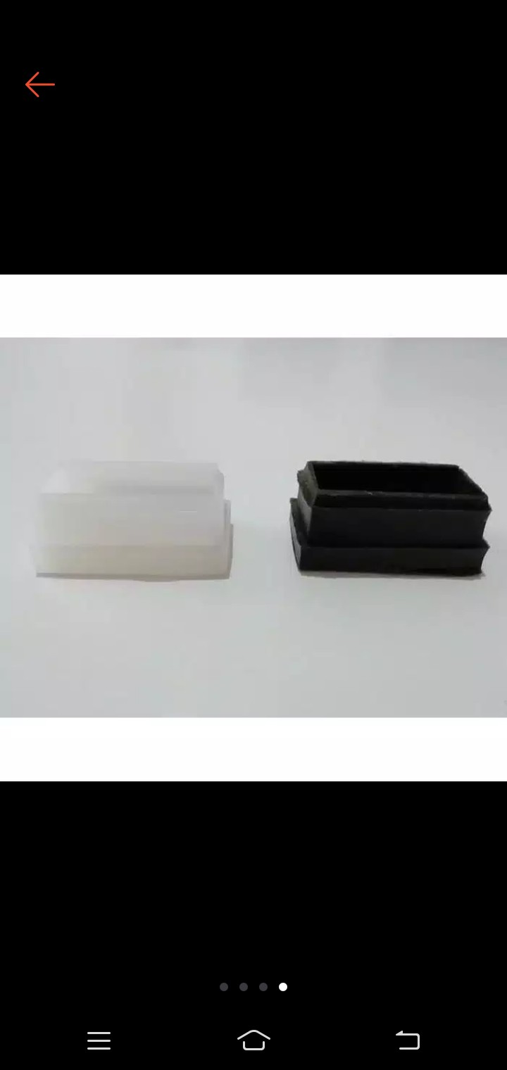 Kaki Plastik Hollow Kotak Alas Meja Dan Kursi 40 Mm X 20 Mm