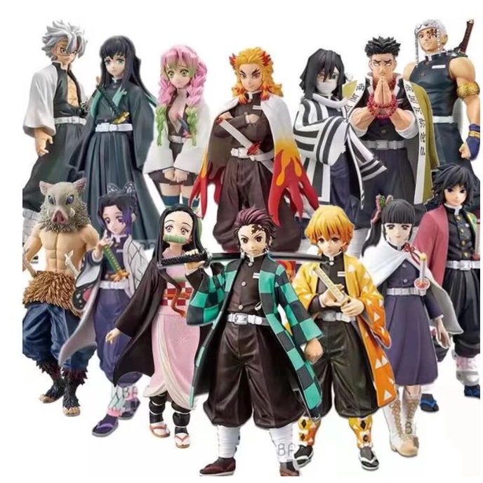 *#*#*#] Tanjiro Nezuko Zenitsu Inosuke Action Figure Kimetsu No Yaiba