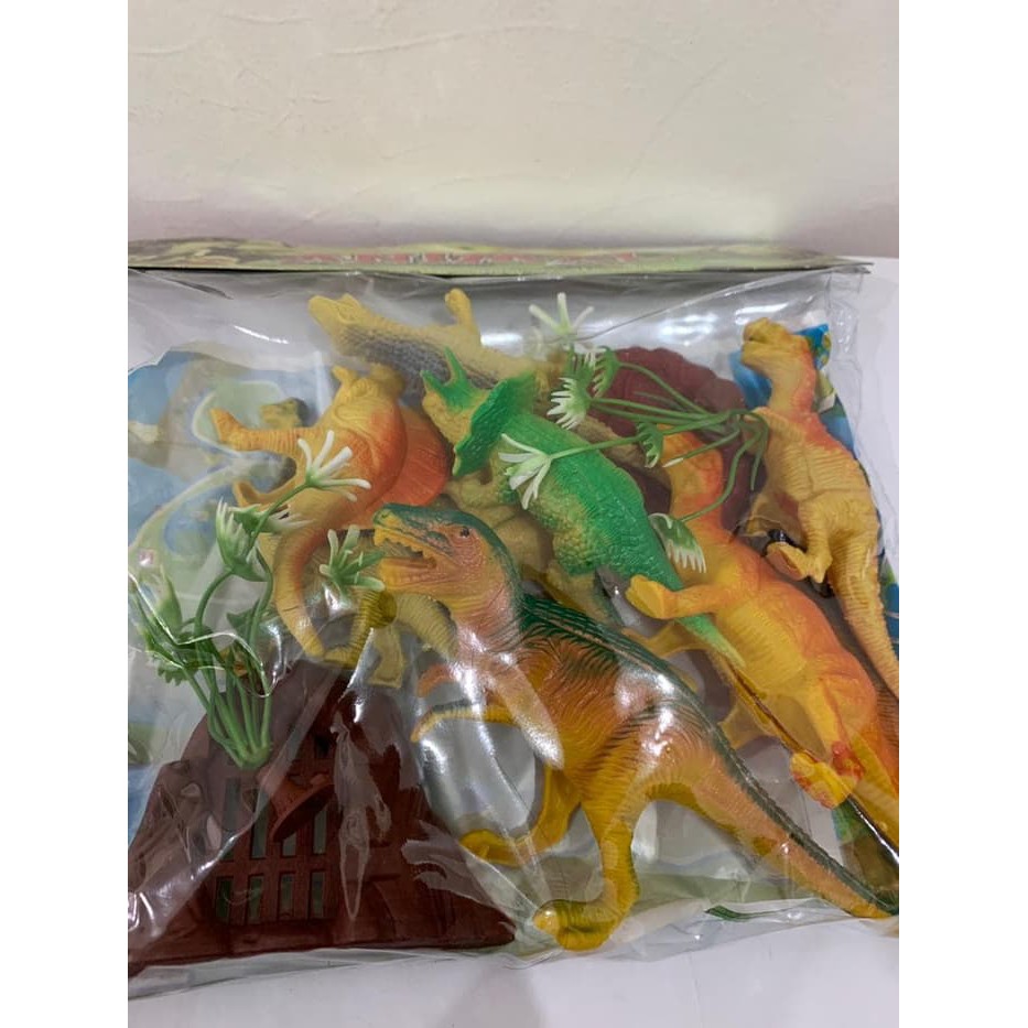 mainan anak dinosaurus hewan set