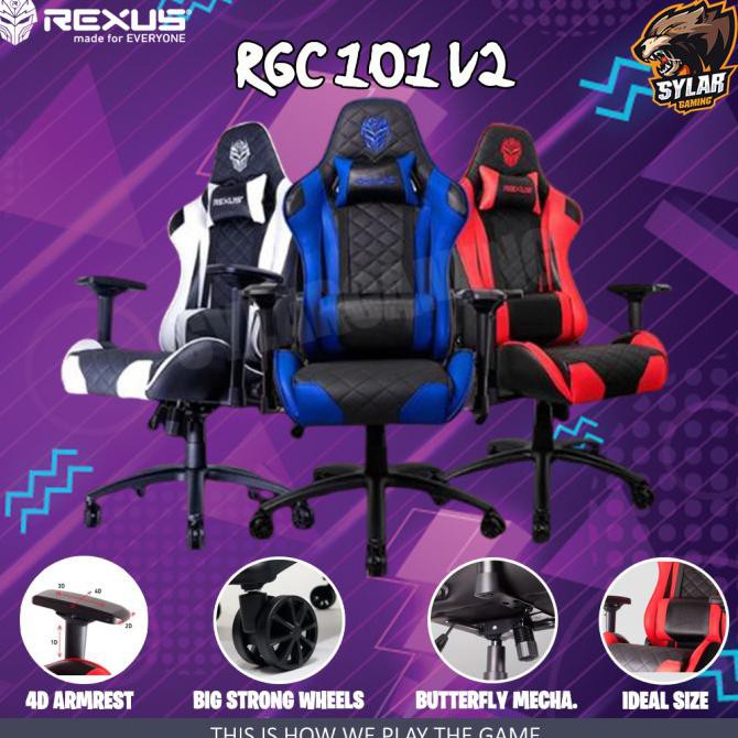 rexus gaming chair rgc 101 red   blue   merah tokoirfandi36