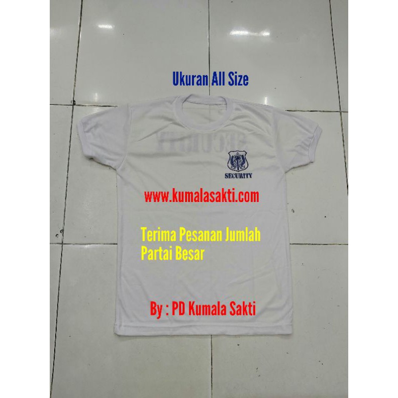 Kaos Satpam Putih|Kaos Security|Topi Jala|Topi Jaring Satpam|Seragam Satpam Coklat|Kewenangan Satpam