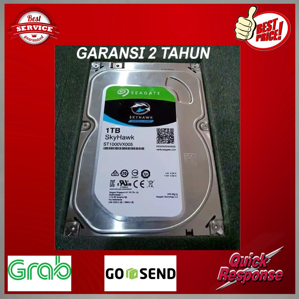 Jual Harddisk Hard Diskhdd Cctv Sata Seagate Skyhawk Tb Shopee Indonesia