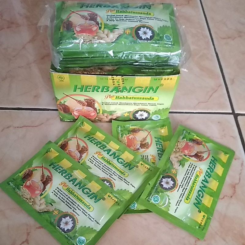 

Obat Herbal Masuk Angin Plus Habbatussauda Herbangin Sachet