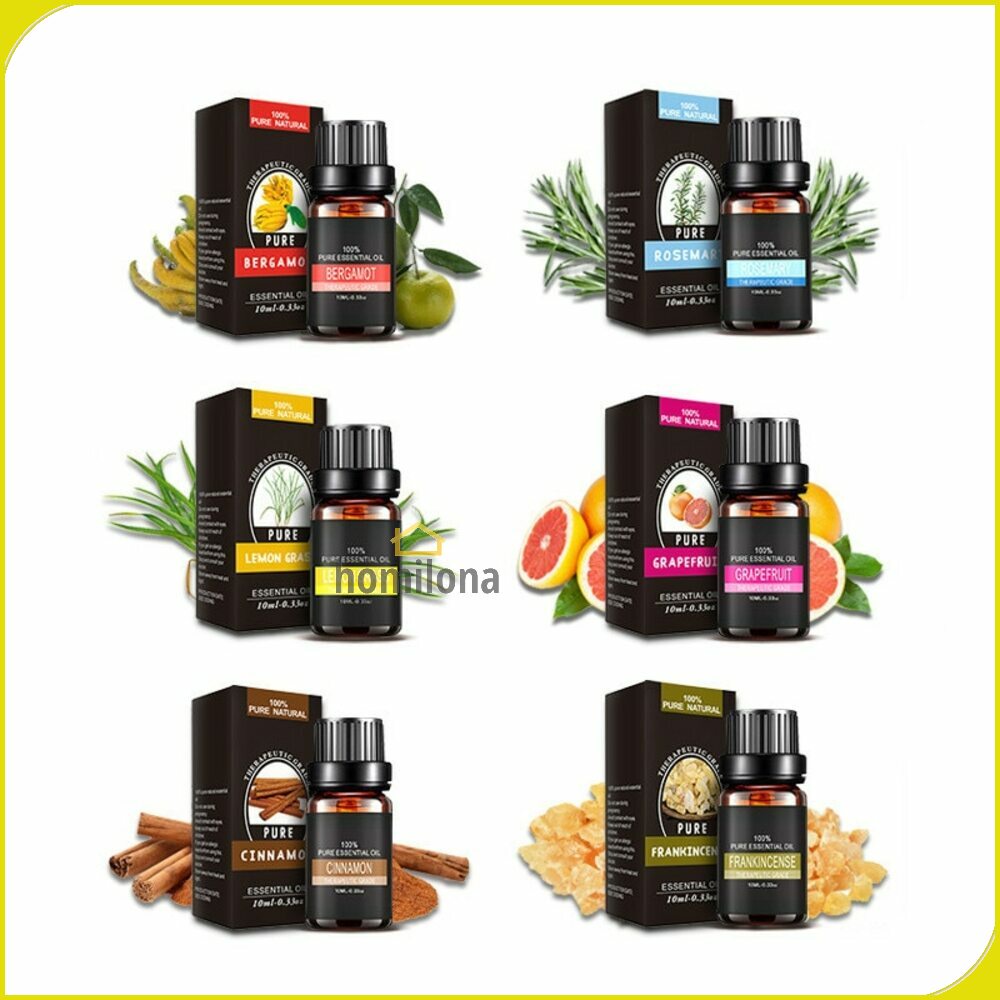 Pure Essential Fragrance Oils Minyak Aromatherapy Diffusers 10ml 6 PCS Eighteen TSLM3