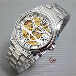 jam tangan pria rolex automatic tanpa batrei, jam tangan stainlees anti karat harga promo oleh raman