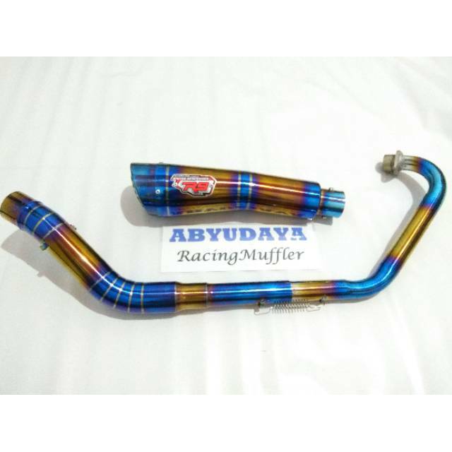 Knalpot R9 h2 bluemoon full Vixion R15 cbr150 cb150 satria Knalpot R9 h2 bluemoon full Vixion R15 cbr150 cb150 satria