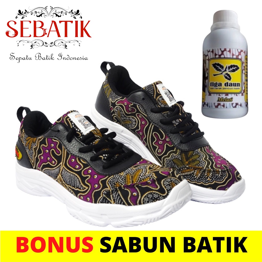 [ORIGINAL BY SEBATIK] SEBATIK INDONESIA Limited Edition Sepatu batik Yogyakarta Sneakers Casual Loka