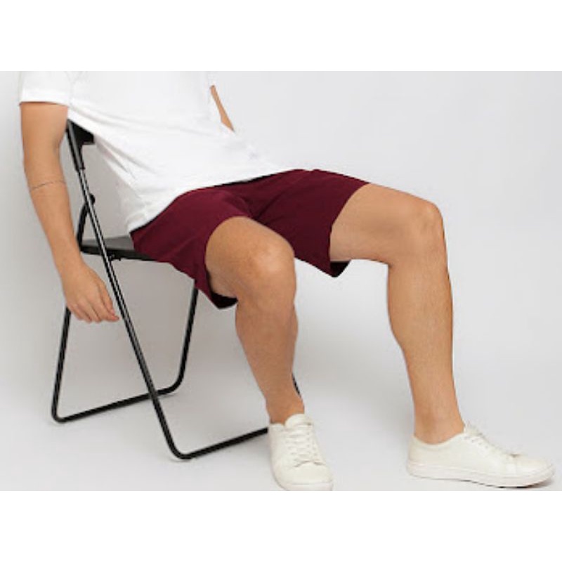 Celana Pendek Cotton Katun Tebal Santai / Jogging Pria Cowok Asli Original Poshboy Terbaru Termurah 