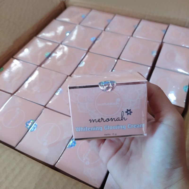 [Terlaris] Meronah Whitening Glowing Cream / Cream Meronah / Meronah 2in1