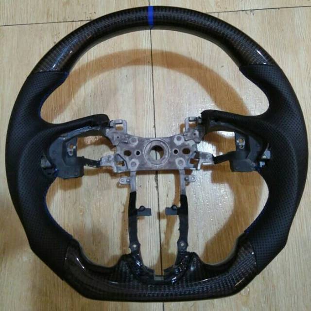 Stir honda jazz carbon kevlar kulit asli oem pnp honda jazz