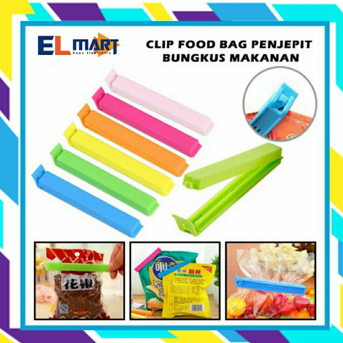 Clip Food Klip Penjepit Plastik Bungkus Snack Camilan Makanan CL02