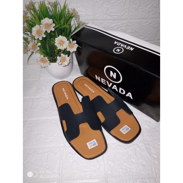 DISKON DAY! Sandal Slop Nevada - Sandal Flat - Sandal Teplek