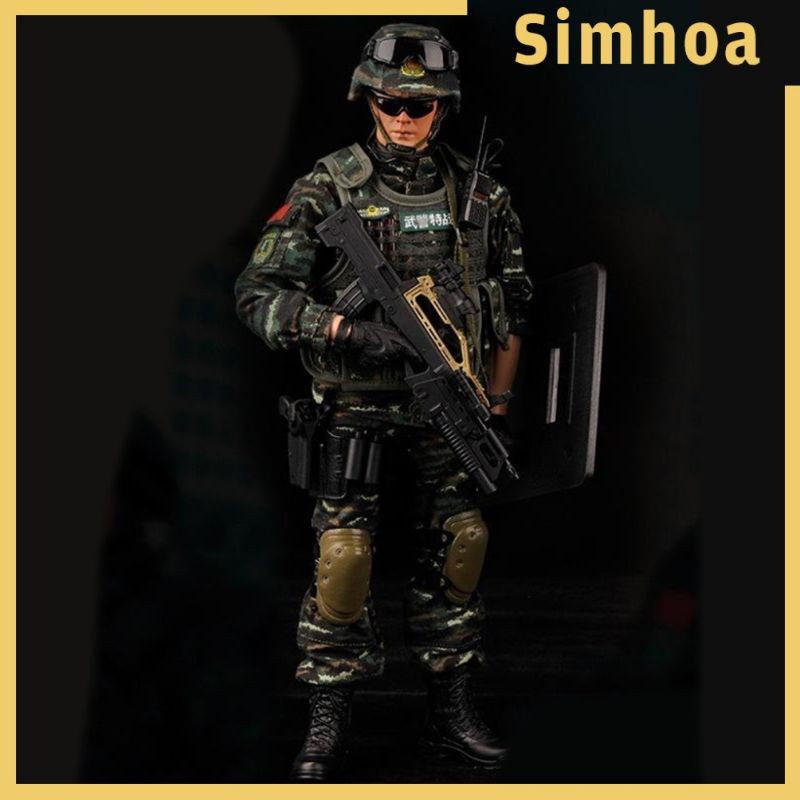(Simhoa) Mainan Action Figure Tentara Perdamaian Mission Militer 12