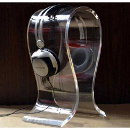 Stand bracket headset gaming dengan bahan acrylic Alumuniun Plastik