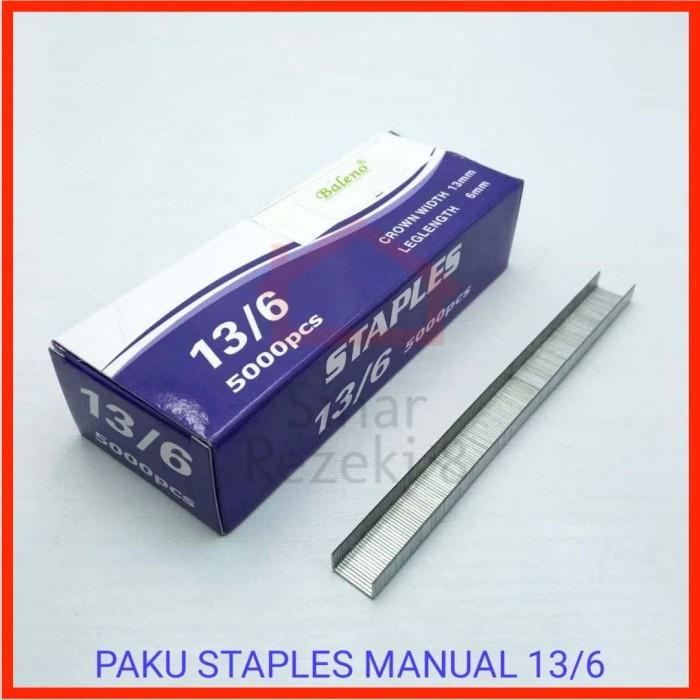 

Isi Paku Tembak Manual 13/6 Staples | Refill Nail Stapler 6 mm 5000 PC Kualitas Terjamin
