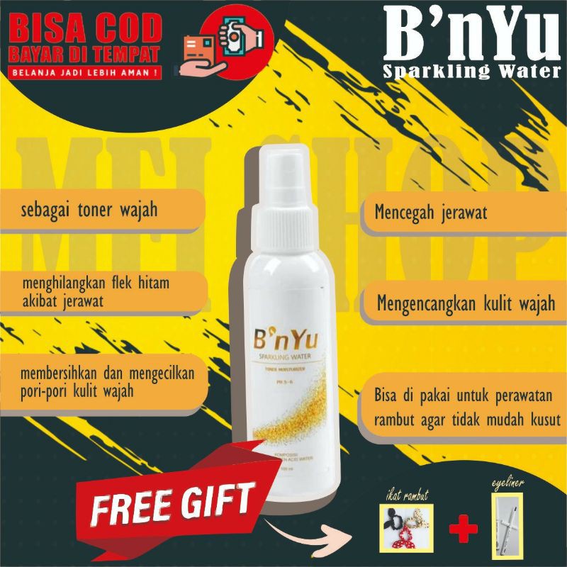 [FREE GIFT] B'NYU TONER MOISTURIZER BNYU PUTIH 100 ML