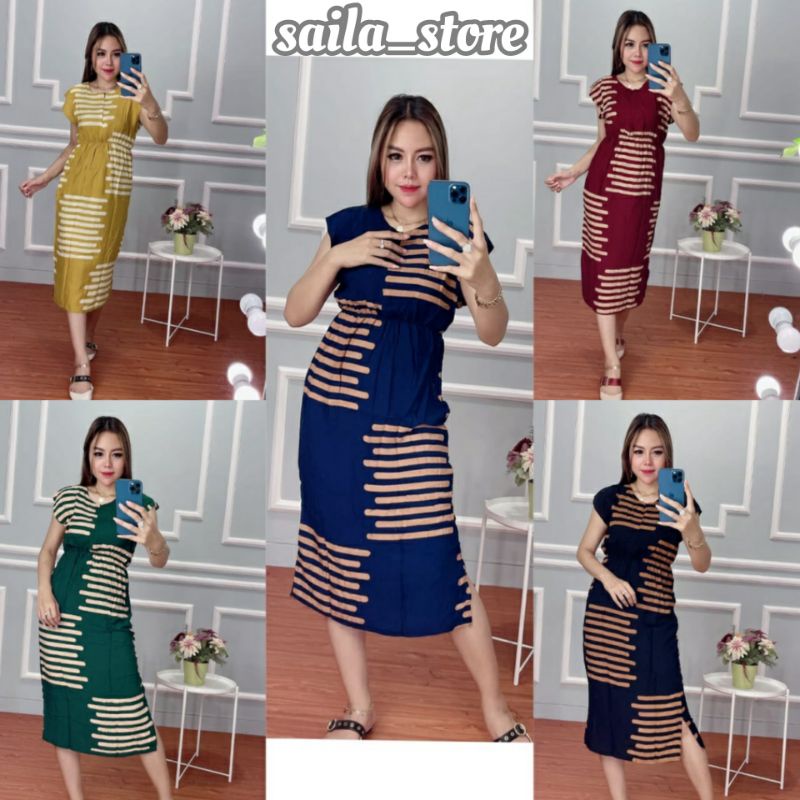 Manohara Dress Bali Busui Resleting Depan