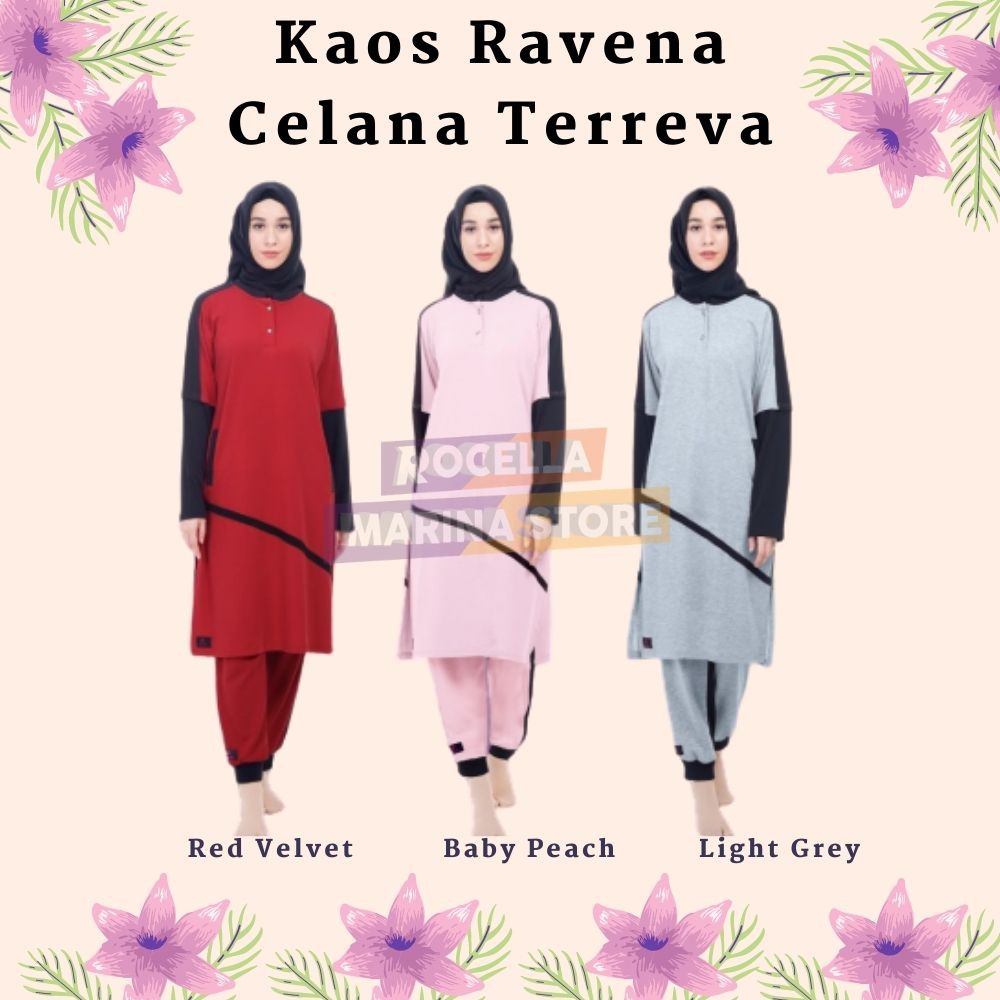 ROCELLA KAOS  RAVENA CELANA  TERREVA BAJU OLAHRAGA WANITA  